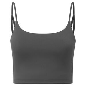 TriDri Womens/Ladies Recycled Sports Bra / Charcoal